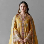 SR-2510 Unstitched Fully Embroided Lawn Suit With Organza Embroidered Dupatta