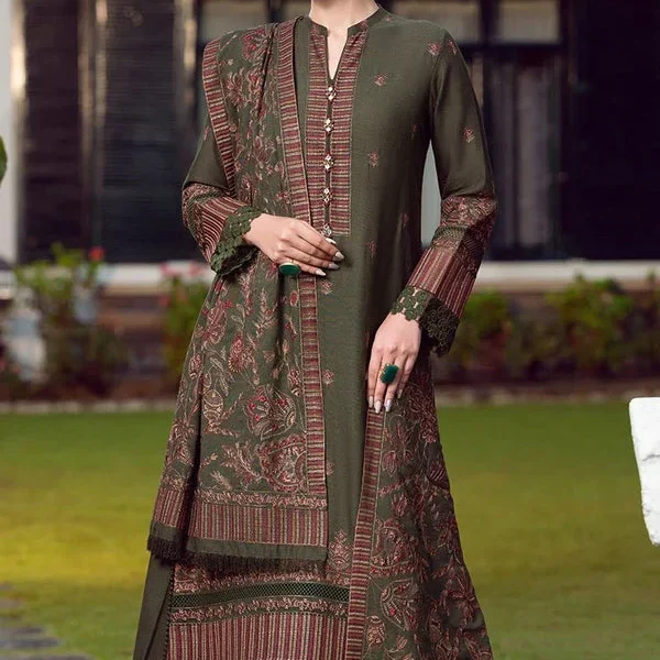 SR-925 Dhanak Embroidered Suit with Dhanak Embroidered Shawl