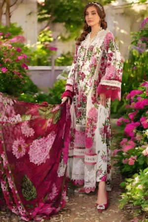 Unstitched Digital Printed Lawn Suit 3pc With Digital Printed Cotton Lawn Dupatta