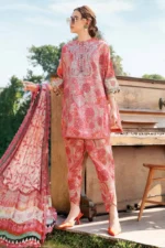 SR-MB458 Unstitched Digital Printed Lawn Suit 3pc With Lawn Digital Printed Dupatta