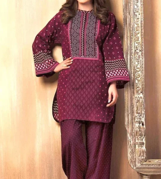 SR-KS765 Lawn Fully Embroidered 2pc