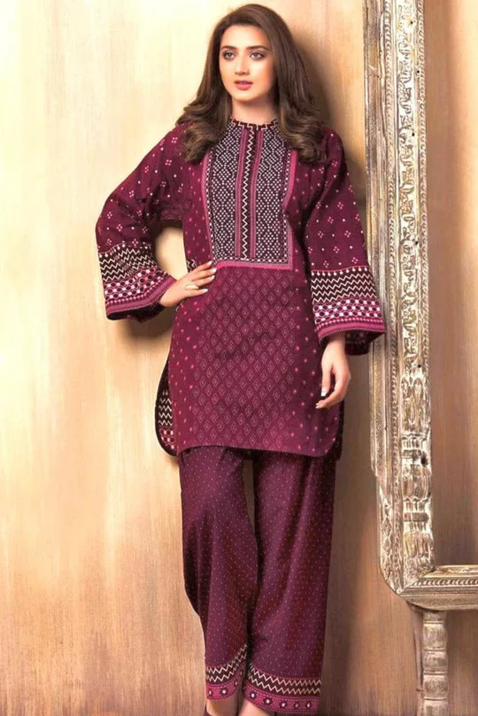 SR-KS765 Lawn Fully Embroidered 2pc