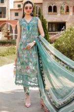 SR-MB26 Digital Printed Lawn Unstitched Suit 3pc with Monar Digital Printed Dupatta & Daman Embroidered Lace