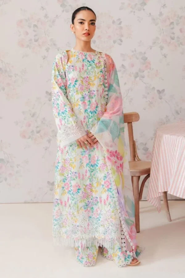 SR-AF70 Digital Printed Lawn Suit 3pc with Lawn Digital Printed Dupatta