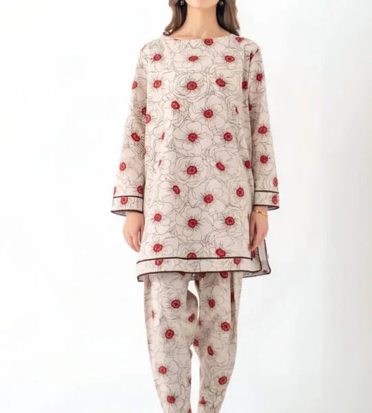 2Pc Digital Printed Lawn Suit