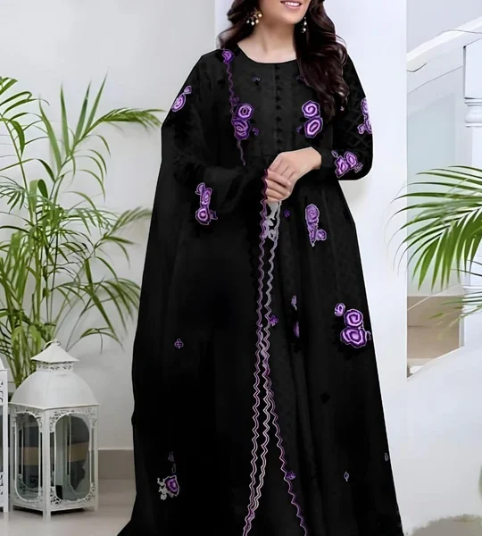 LAWN 3 Pc Embroidered Shirt Bamber Chiffon Embroidered Dupatta SR-21