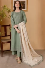 SR-RP600 Unstitched Fully Embroidered Lawn Suit With Embroidered Lawn Dupatta