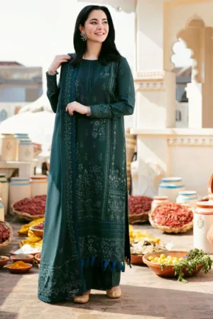 SR-MB935 Unstitched Fully Embroidered Lawn Suit Embroidered Lawn Dupatta