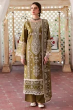 SR-MR590 Unstitched Heavy Embroidered Lawn Suit With Embroidered Bamber Chiffon Dupatta