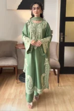 SR-MR2740 Unstitched Embroidered Lawn Suit 3pc With Bamber Chiffon Embroidered Dupatta