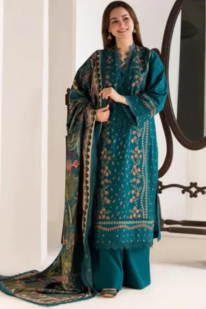 SR-SN61 Lawn Embroidered Suit With Cotton Lawn Digital Printed Dupatta