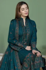 Highly Recommended SR-AJ940 Unstitched Fully Embroidered Lawn Suit With 4 Sided Embroidered Lawn Dupatta