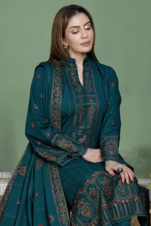 Highly Recommended SR-AJ940 Unstitched Fully Embroidered Lawn Suit With 4 Sided Embroidered Lawn Dupatta