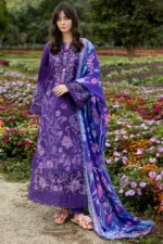 SR-MS2770 Lawn Unstitched Embroidered 3pc Suit With Monar Digital Printed Dupatta
