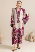SR-AD476 Unstitched Digital Printed Lawn Suit 3pc With Digital Printed Lawn Dupatta