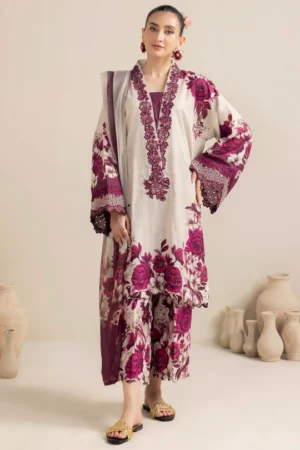 SR-AD476 Unstitched Digital Printed Lawn Suit 3pc With Digital Printed Lawn Dupatta